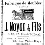 1875 NOYON Publicité pour la fabrication de meubles