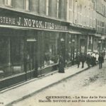 1890 NOYON Le magasin rue de la Paix à Cherbourg