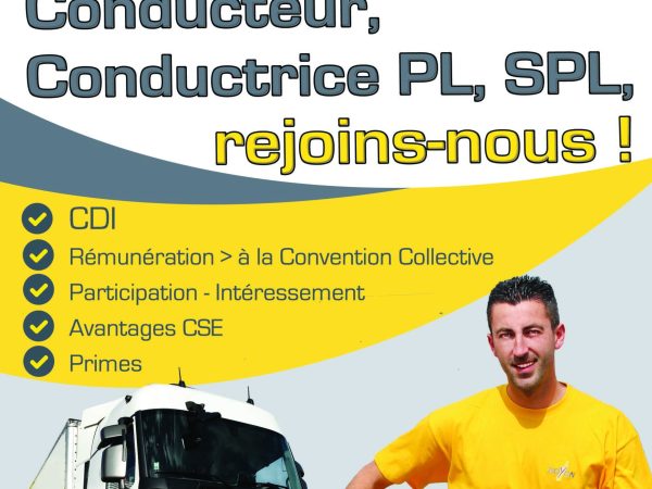 Affiche recrutement conducteurs A3 08 02 2022